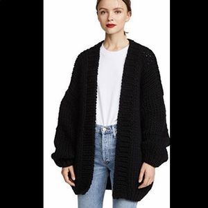 I Love Mr. Mittens “The Cardigan” in black XS/S